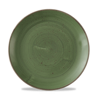 Talerz płytki Ø260 mm, zielony | CHURCHILL, Stonecast Sorrel Green