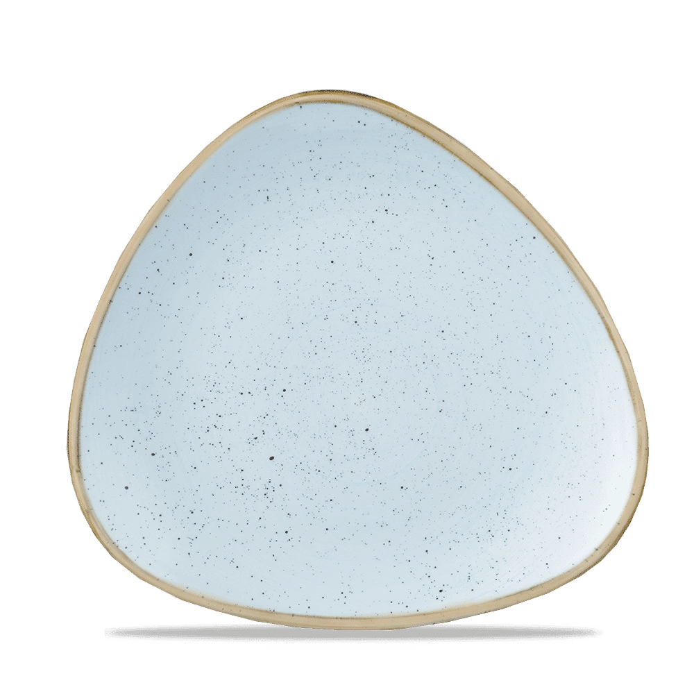 Talerz trójkątny, Ø229 mm | CHURCHILL, Stonecast Duck Egg Blue