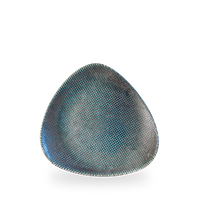Talerz trójkątny Ø230 mm, niebieski | CHURCHILL, Astro Metallic Blue