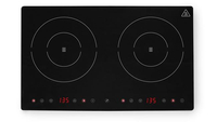 Kuchenka indukcyjna podwójna, 3,5 kW, 230 V, 608×405×54 mm | HENDI, Kitchen Line