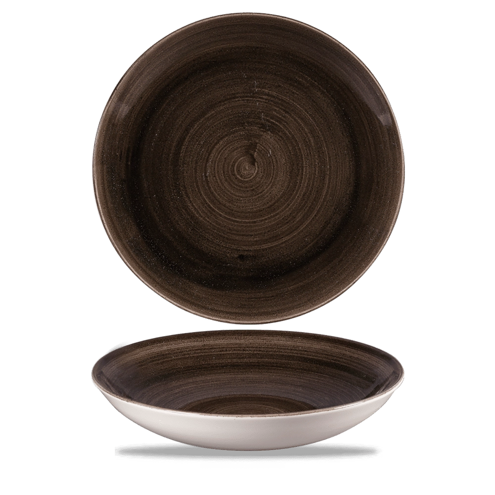 Miska coupe, Ø248 mm | CHURCHILL, Stonecast Patina Iron Black