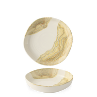 Misa z wysokim rantem o organicznym kształcie, Ø200 mm | CHURCHILL, Tide Gold