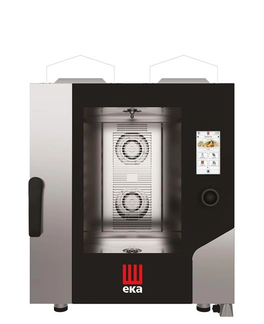 Piec konwekcyjno-parowy 7×GN 1/1, gazowy 230V/500 W, 13,5 kW, 730×850×950 mm | TECNOEKA, Millennial Touch Screen