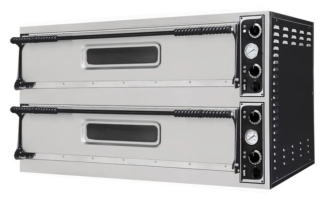 Piec do pizzy 2-komorowy, 12 kW, 400 V, 1305x489x745 mm | PRISMAFOOD, Basic Slim