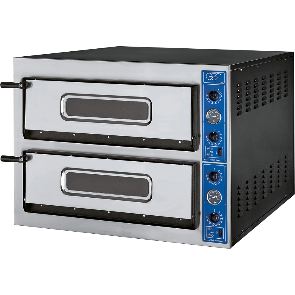 Piec do pizzy, 2×6×Ø36 cm, 18 kW, 400 V, 1010×1210×750 mm | GGF, X-Line