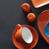 Spodek do cappuccino, Ø160 mm, pomarańczowy | FINE DINE, Dahlia