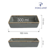 Naczynie do przystawek, 160×110 mm | PORLAND, Seasons Stone