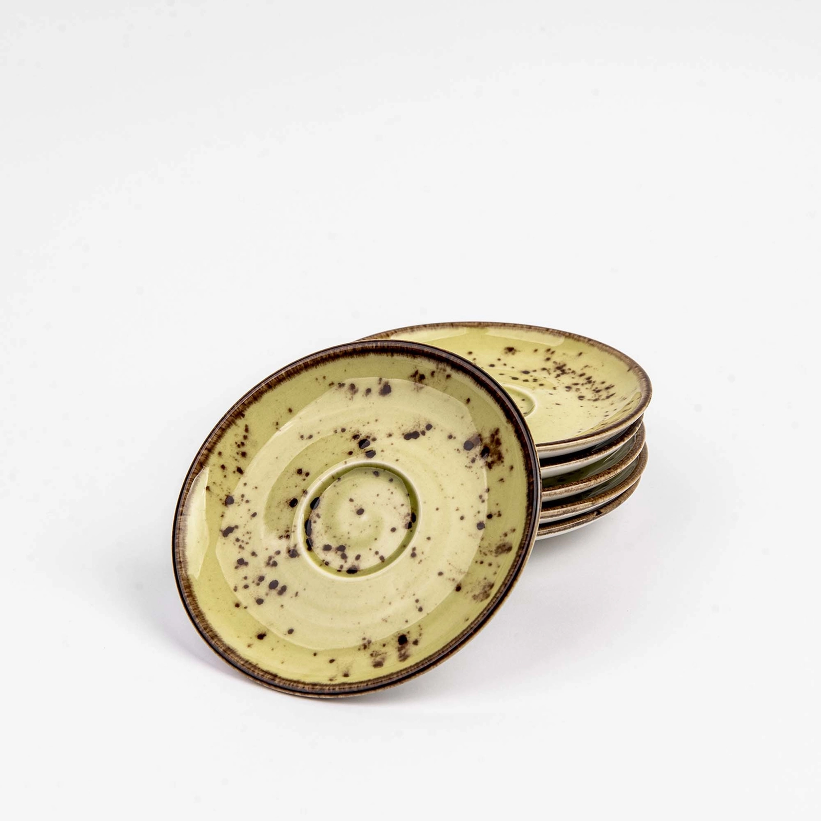 Spodek do cappuccino, Ø160 mm, zielony | FINE DINE, Olive
