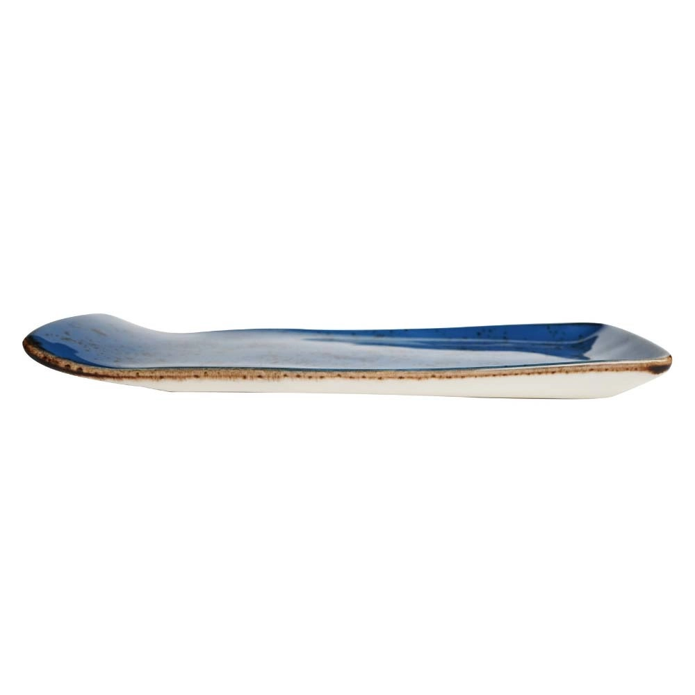 Talerz serwingowy, 215x180 mm, niebieski | FINE DINE, Iris