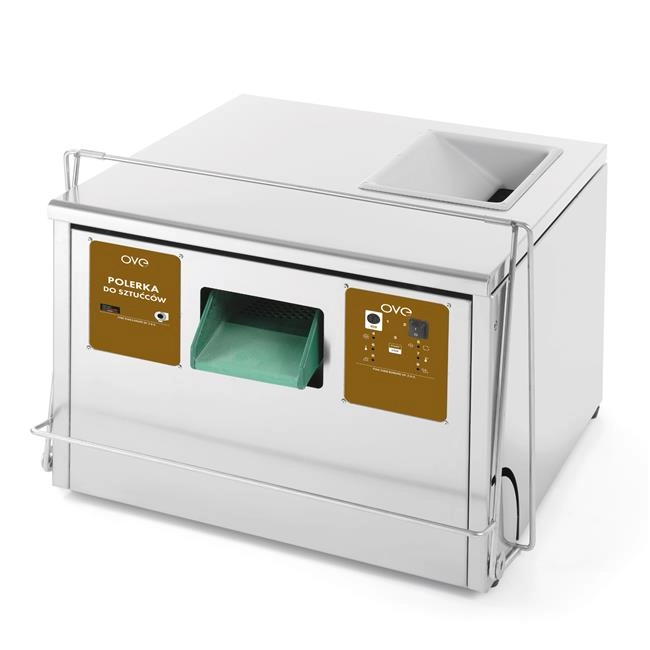 Maszyna do polerowania sztućców 4000 szt./h, srebrna, 230 V, 0,98 kW, 650x600x790 mm | OVE, 231517