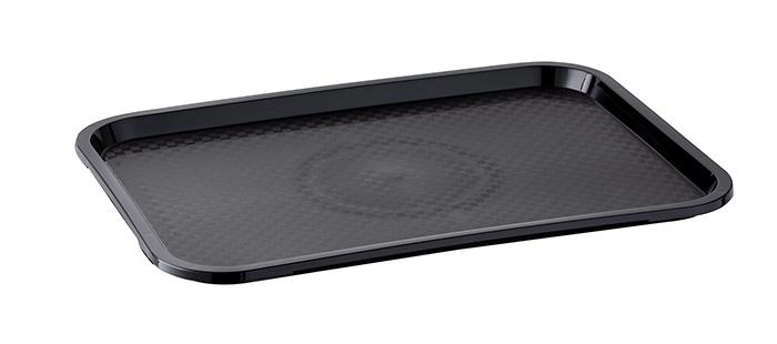 Taca GN 1/1, 530x325x20 mm, czarna, z polipropylenu | APS, 00553