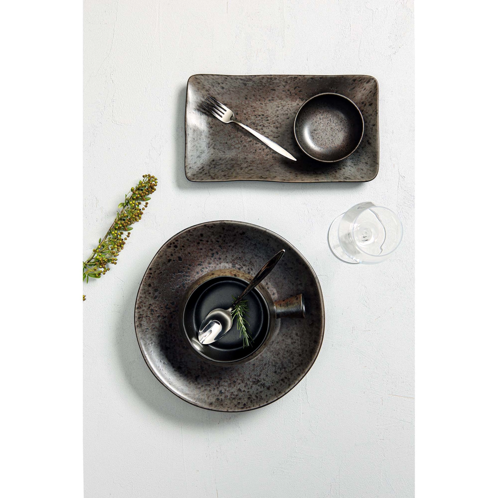 Talerz z wysokim rantem, Ø270 mm | PORLAND, Ironstone
