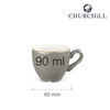 Filiżanka do espresso, 90 ml | CHURCHILL, Stonecast Peppercorn Grey