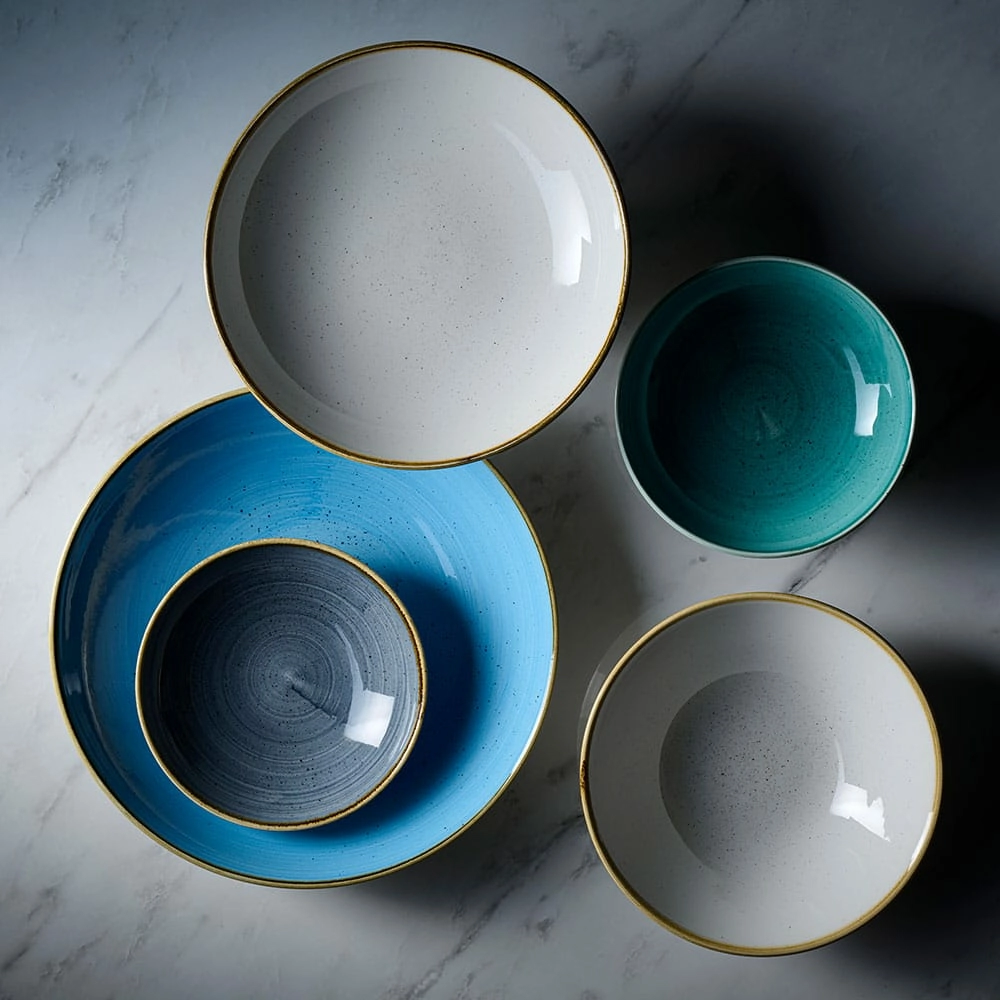 Miska coupe, Ø248 mm, 1136 ml | CHURCHILL, Stonecast Barley White