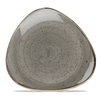 Talerz trójkątny, 229 mm | CHURCHILL, Stonecast Peppercorn Grey