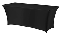 Obrus prostokątny 1220×610×740 mm, czarny | FINE DINE, Symposium