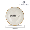 Miska coupe, Ø248 mm, 1136 ml | CHURCHILL, Stonecast Barley White