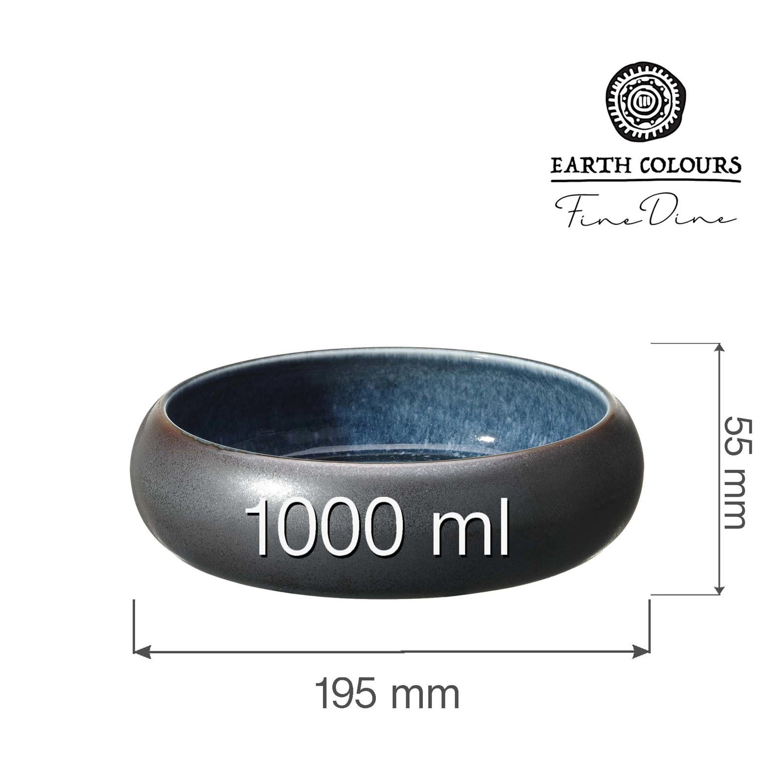 Miska Ø195 mm, 1000 ml, zielona | FINE DINE, Goro