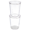 Zestaw pojemników z pokrywami, 0,25 l, 100x80 mm | APS, Super Cup