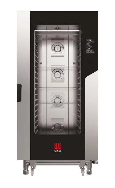 Piec konwekcyjno-parowy 20×GN 1/1, elektryczny 400V/31 kW, 930×1035×1900 mm | TECNOEKA, Millennial Black Mask