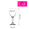 Kieliszek do wina, 245 ml | LAV, Empire