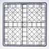 Kosz do zmywarki na 25 elementów (5x5) bez nadstawy, 500×500×104 mm | STALGAST, 812500