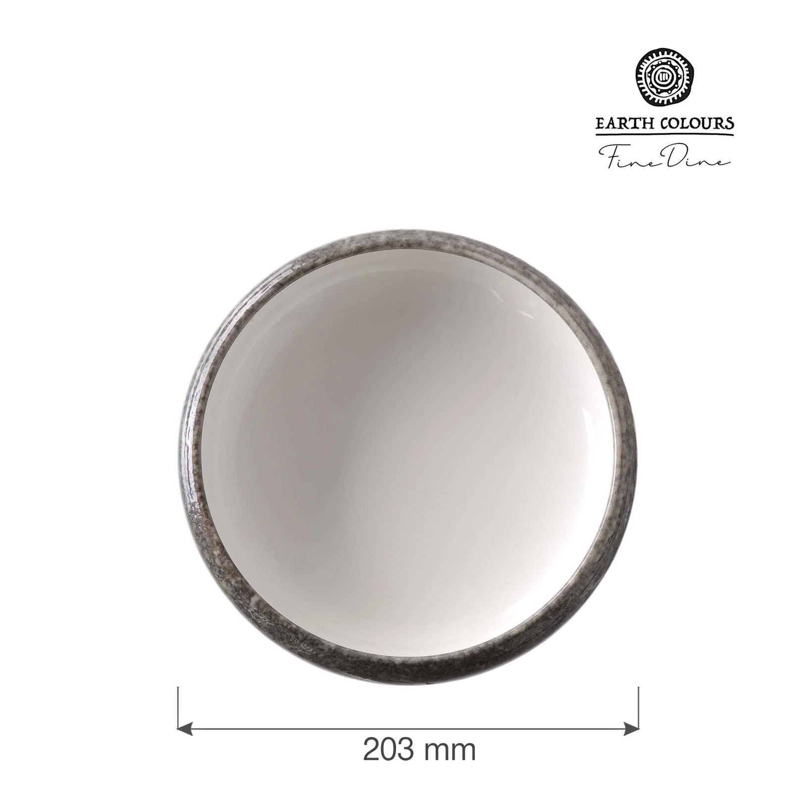 Talerz głęboki, Ø203 mm, 800 ml, szary | FINE DINE, Silk
