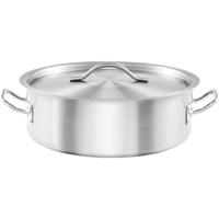 Garnek niski ze stali nierdzewnej z pokrywką, o średnicy 320 mm, 8.8 l | STALGAST, Basic