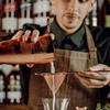 Sitko stożkowe / cedzak, miedziane, 89 × 264 mm | BARFLY, M37025CP