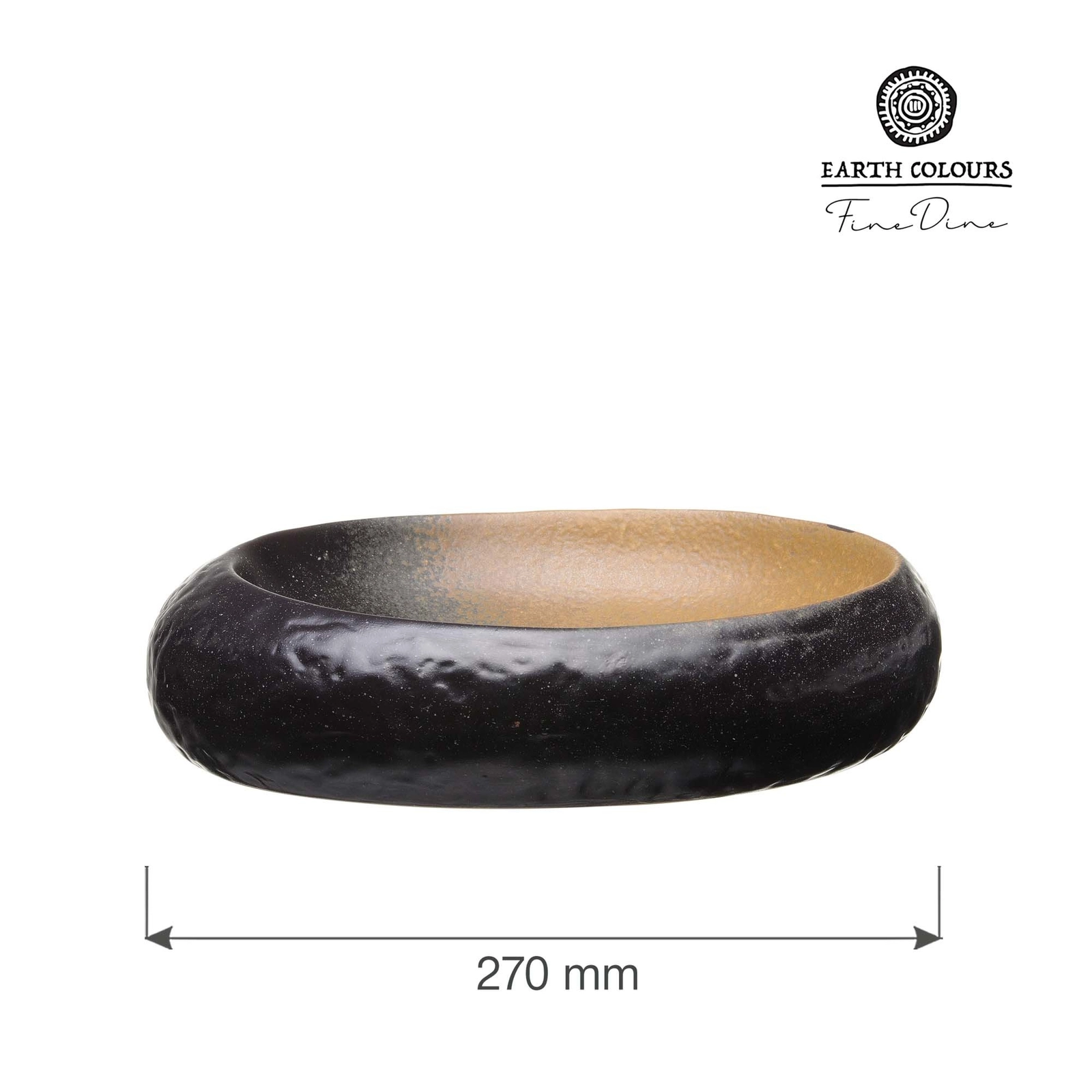 Miska gourmet, Ø270 mm, brązowa | FINE DINE, Moon