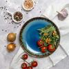 Talerz o organicznym kształcie, 270×190 mm | FINE DINE, Lazur