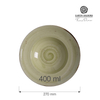 Talerz do pasty, Ø270 mm, 400 ml, zielony | FINE DINE, Olive