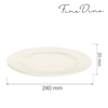 Talerz płytki, Ø240 mm | FINE DINE, Crema