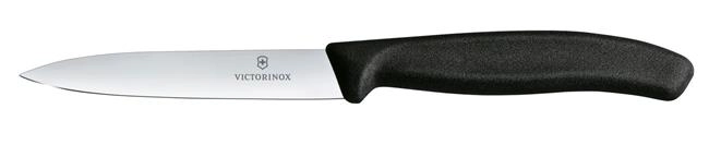 Nóż do jarzyn gładki 212 mm, czarny | VICTORINOX, 6.7703