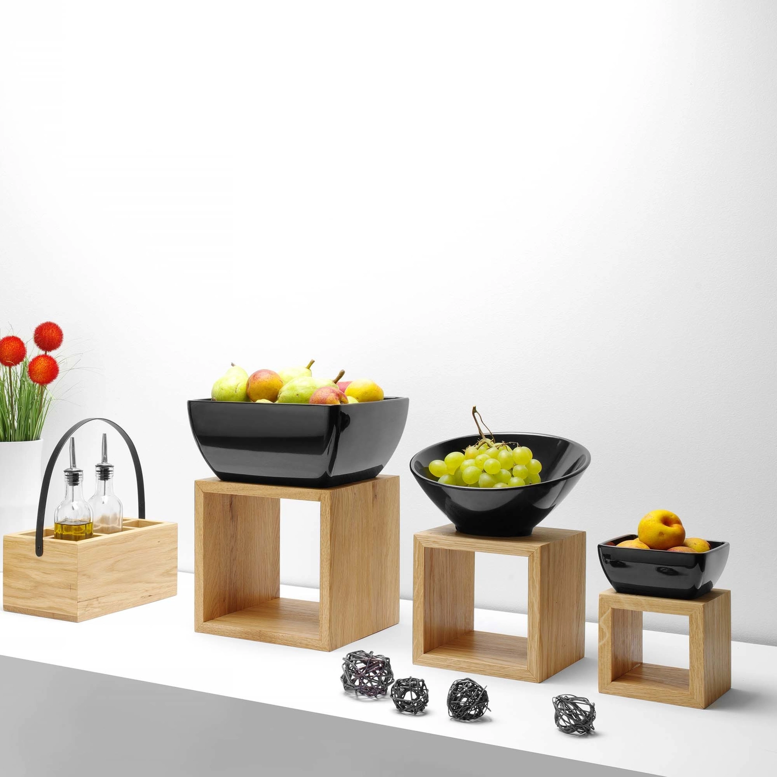 Organizer na sztućce, 530×325×65 mm | FINE DINE, Madeira Black