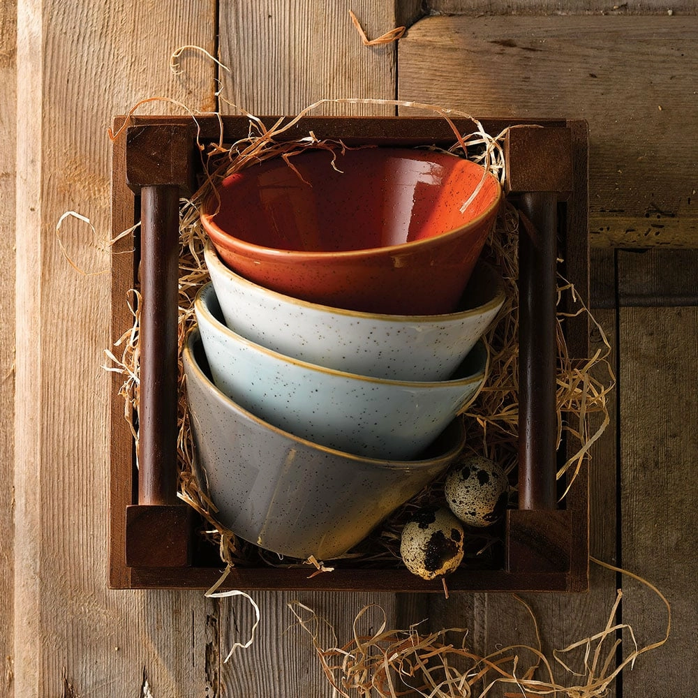 Miska konikalna, Ø121 mm, 340 ml | CHURCHILL, Stonecast Peppercorn Grey
