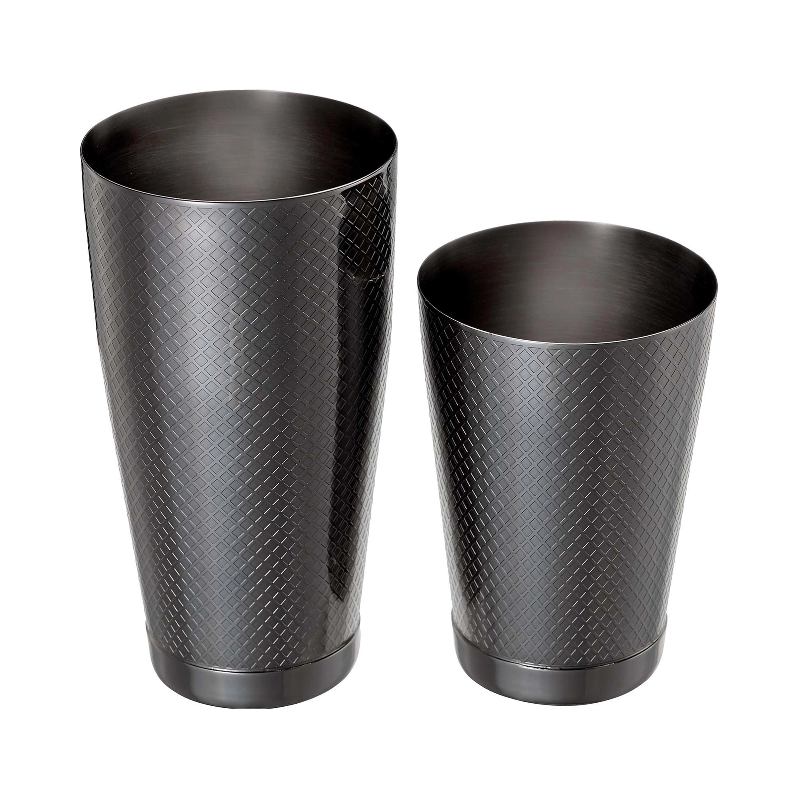 Shaker Tin Tin Diamond Lattice, czarny, 830/530 ml | BARFLY, M37200BK