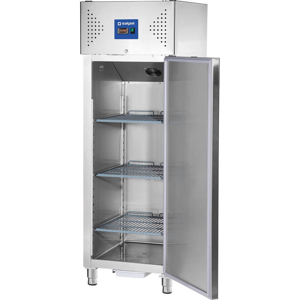 Szafa chłodnicza 2-drzwiowa ze stali nierdzewnej na nóżkach, GN 2/1, 600 l, 540×680×1380 mm | STALGAST, 830592
