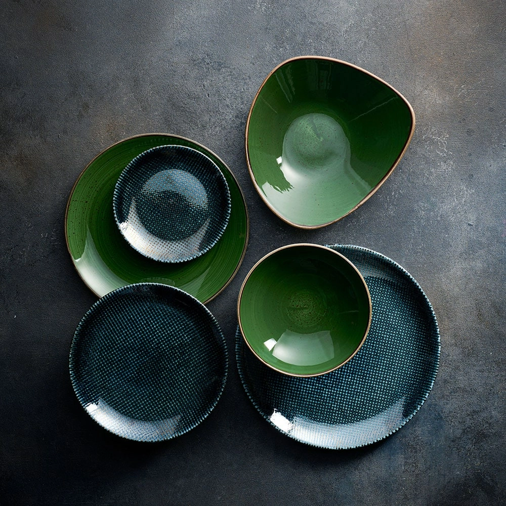Talerz płytki Ø290 mm, niebieski | CHURCHILL, Astro Metallic Blue
