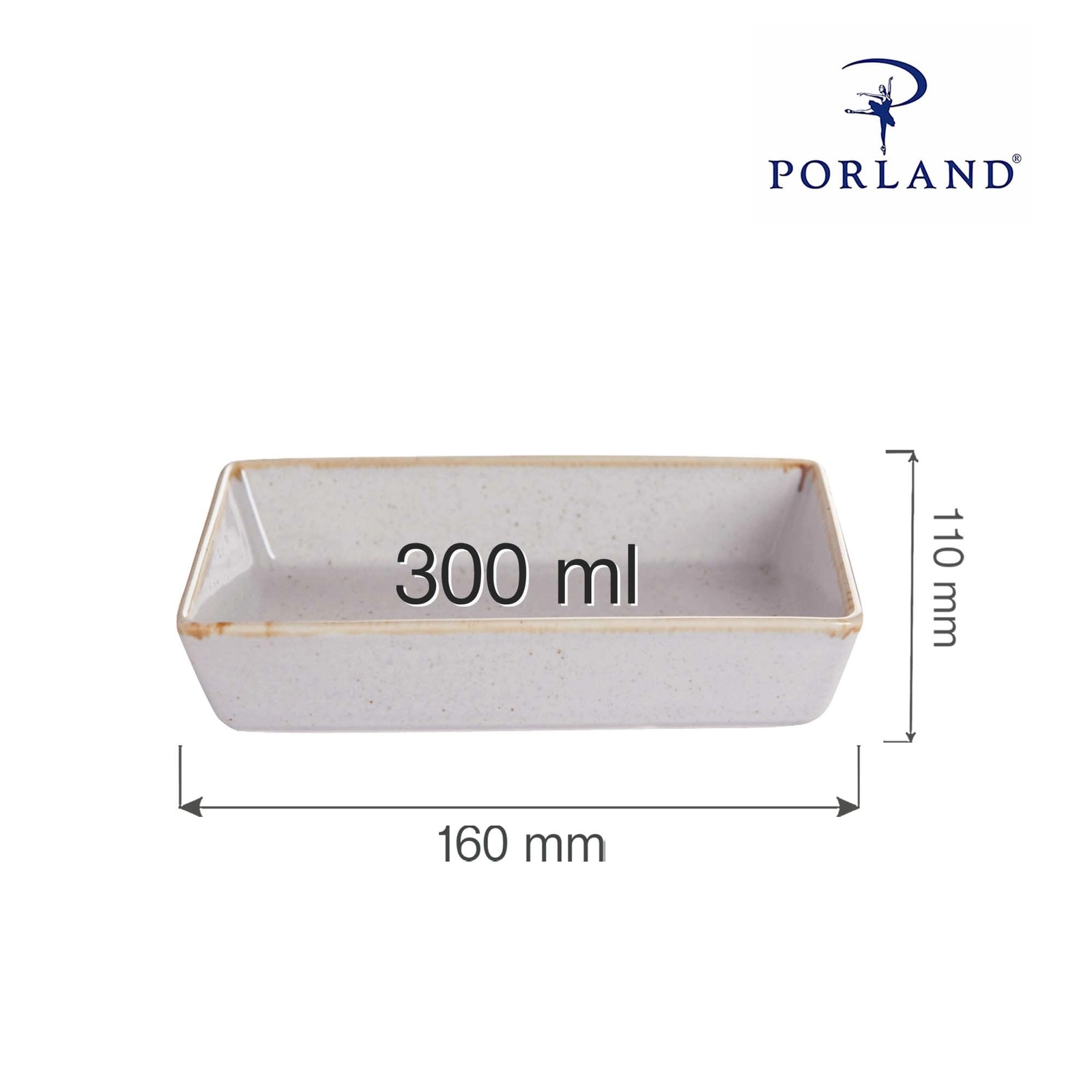 Naczynie do przystawek, 160×110 mm | PORLAND, Seasons Ashen