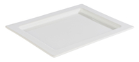 Porcelanowy półmisek GN 1/2, 325×265×20 mm, biały | APS, 82356