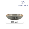 Miska płytka, Ø170 mm, ciemnoszara | PORLAND, Seasons Stone