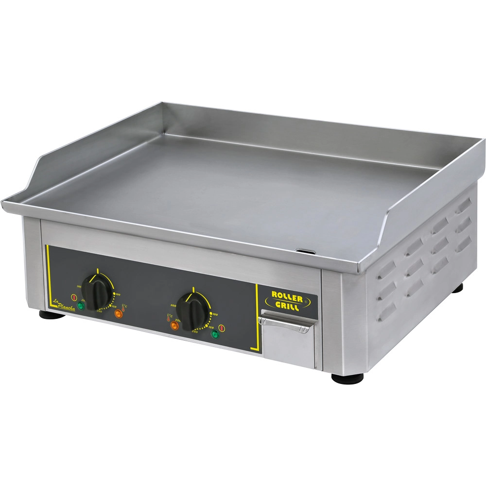 Płyta grillowa elektryczna, gładka, 2 strefy, 3.5 kW, 230 V, 600x450x190 mm | ROLLER GRILL, 777172
