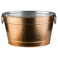 Pojemnik na napoje 11 l, 400x280x220 mm, z metalu ocynkowanego, miedziany | APS, 36100