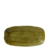 Talerz prostokątny, 298x153 mm | CHURCHILL, Stonecast Plume Green