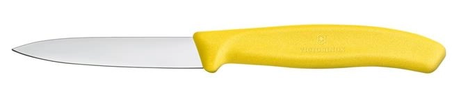 Nóż do jarzyn gładki, 80 mm, żółty | VICTORINOX, 6.7606.L118