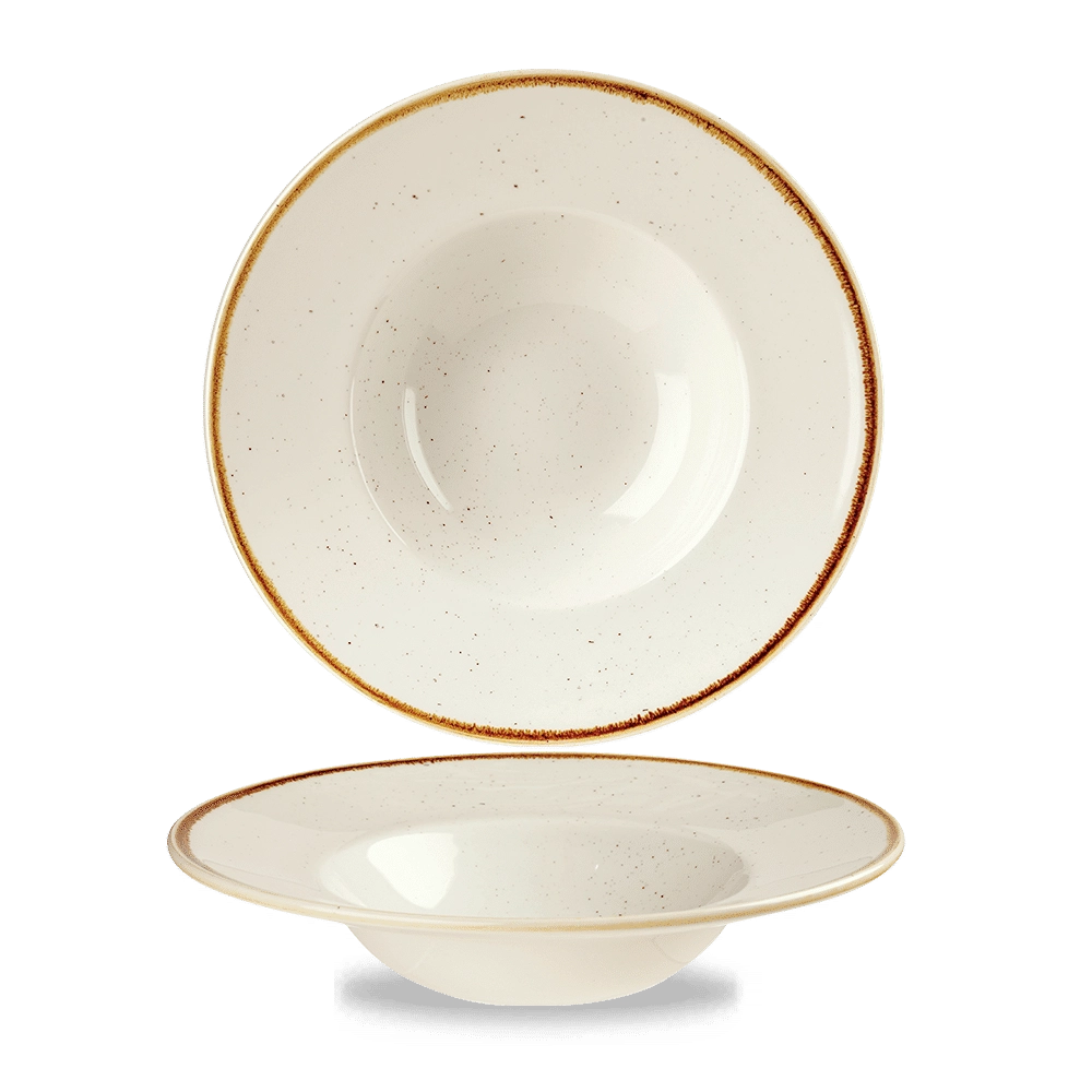 Talerz głęboki, Ø240 mm, 284 ml | CHURCHILL, Stonecast Barley White