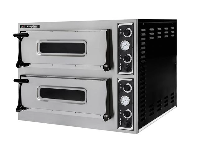 Piec do pizzy 2-komorowy, 400 V, 9,4 kW, 975x814x745 mm | PRISMAFOOD, Basic 44