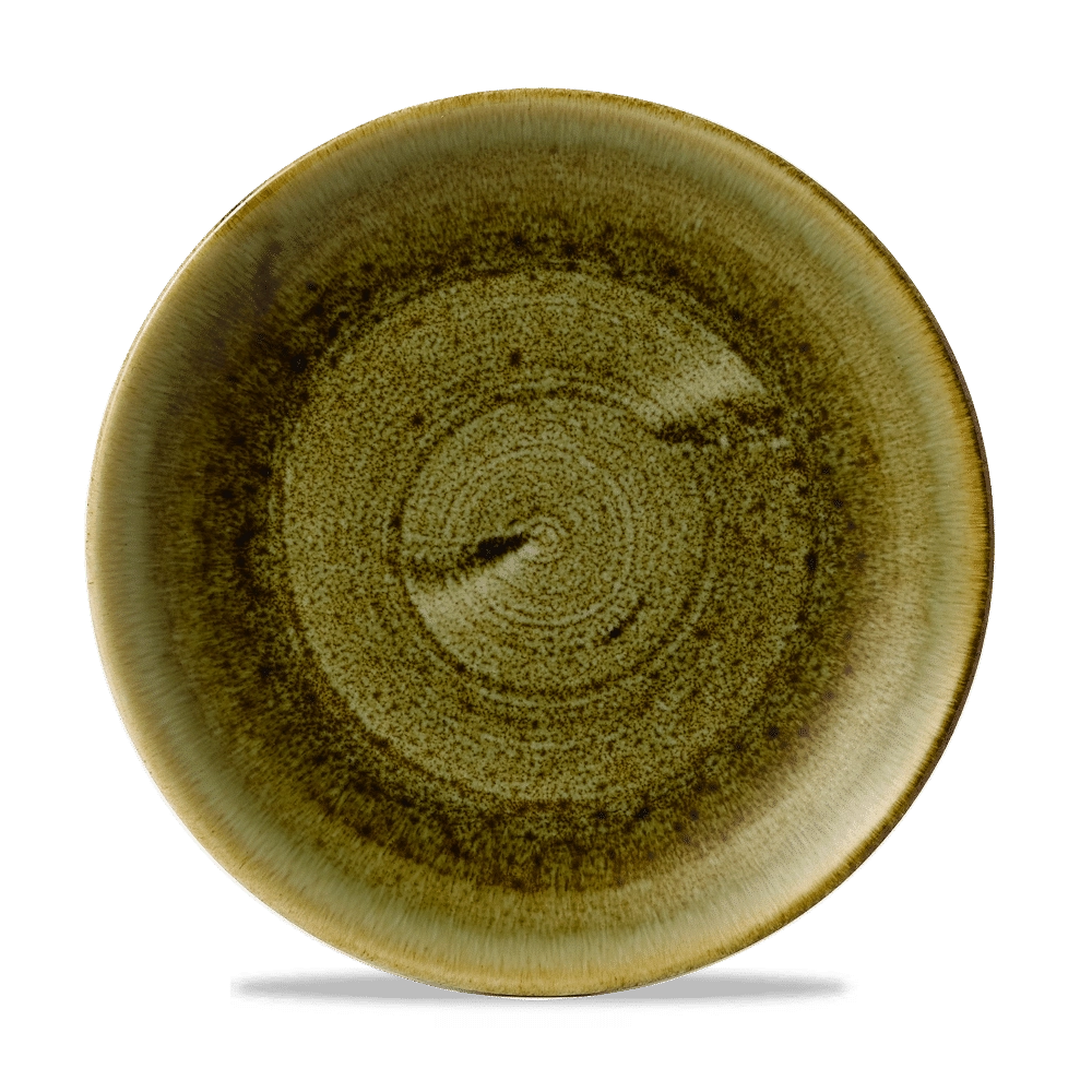 Talerz płytki, Ø288 mm | CHURCHILL, Stonecast Plume Green