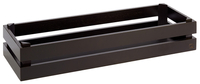 Skrzynka do serwowania 555x185 mm, czarna, z drewna | APS, Superbox